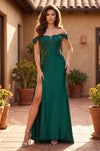 Corset Fitted Off Shoulder Formal Dress Wholesale