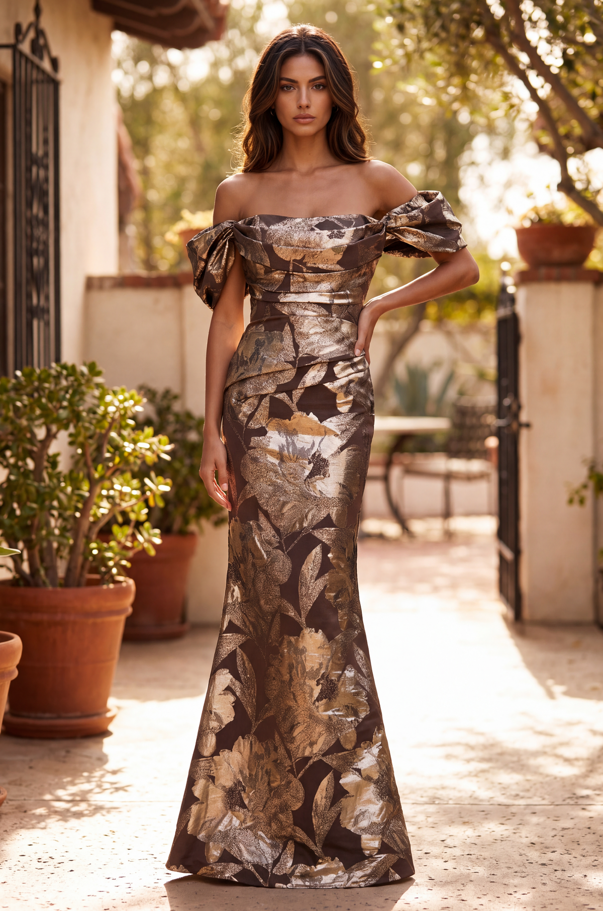Long Off Shoulder Formal Couture Evening Dress Wholesale