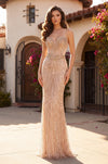 Beaded Mermaid Long Formal Couture Dress Wholesale