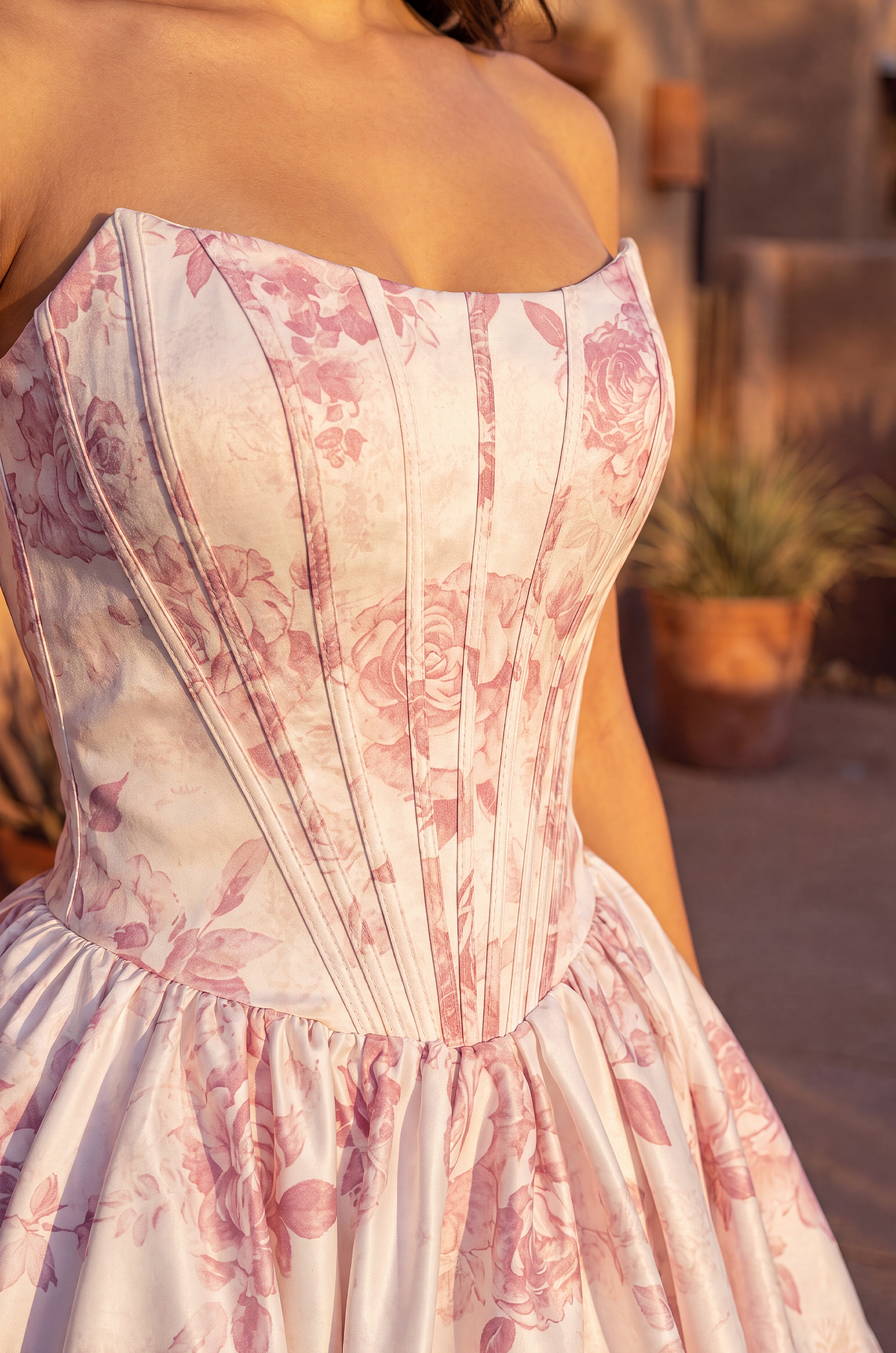 Floral Corset Short homecoming Dress Wholesale