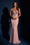 Strapless Sweetheart Sequin Mermaid Gown Wholesale