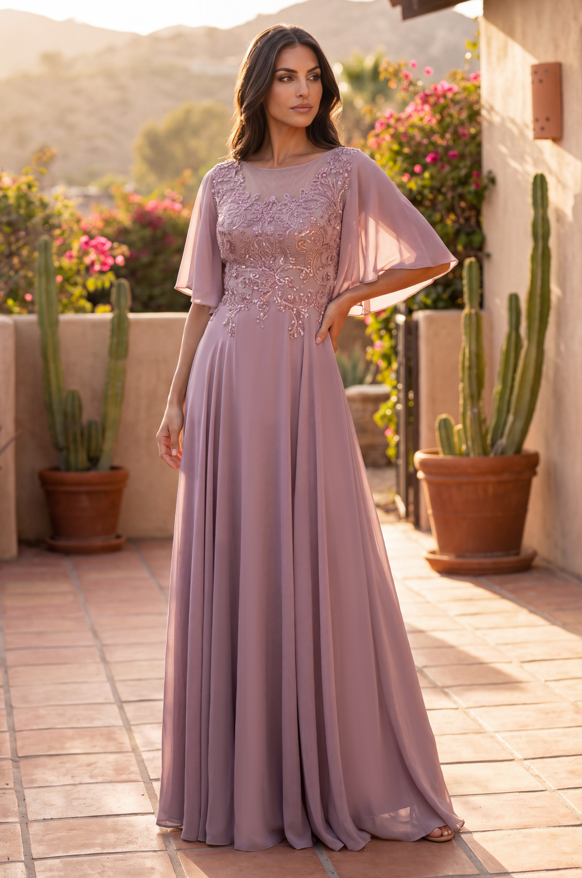 Short Sleeve Mother of the Bride Dress Wholesale