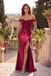 Off Shoulder Corset Formal Evening Dress Wholesale