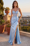 Long Beaded Formal Corset Prom Dress Wholesale