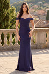 Long Stretch Formal Off Shoulder Dress Wholesale