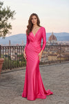 Long Sleeve Formal Fitted Evening Dress Wholesale