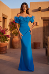 Ruffled Long Off Shoulder Formal Evening Dress Wholesale