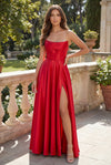 Classic Long Mikado Corset Formal Ball Gown Wholesale