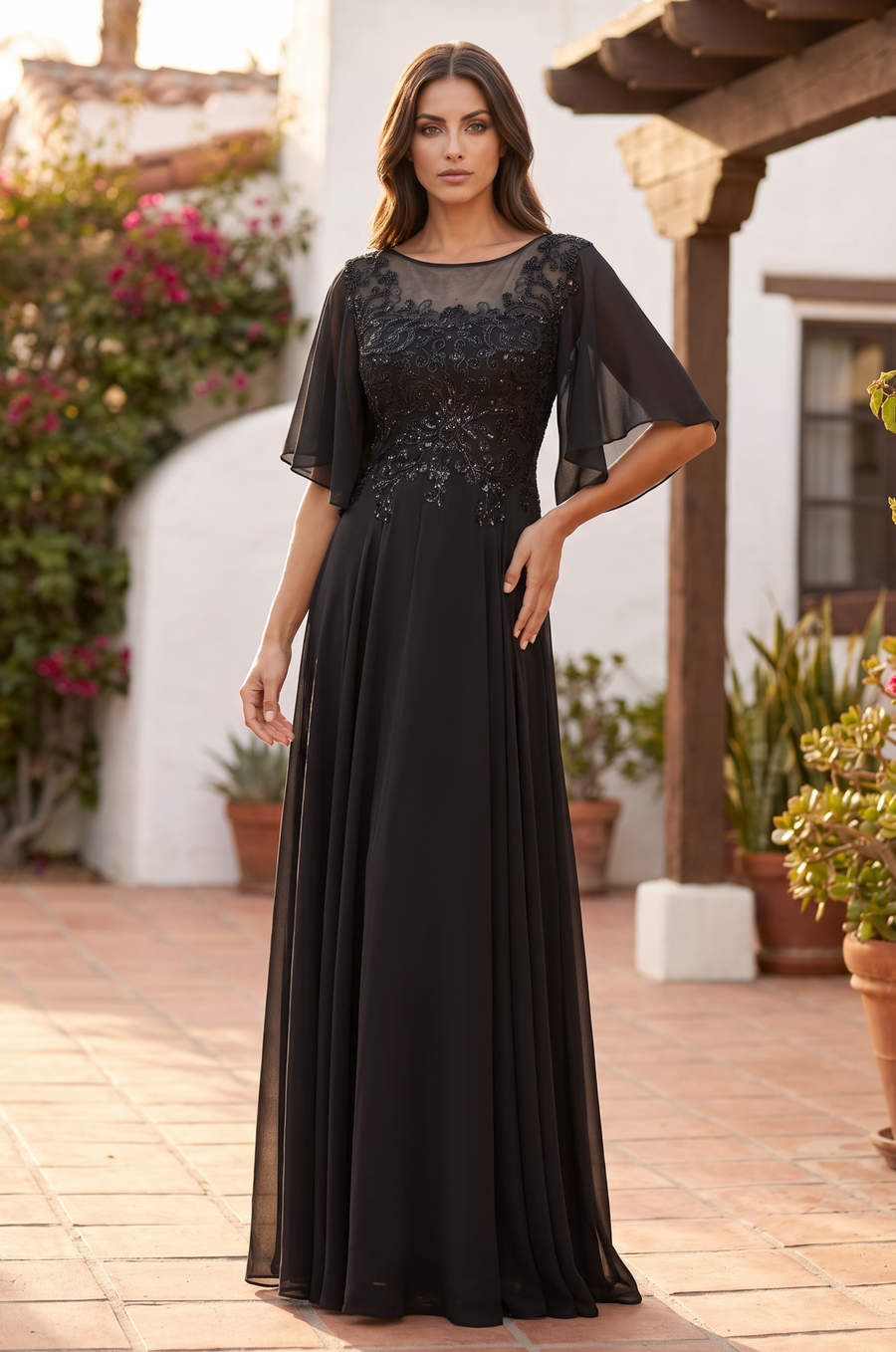 Short Sleeve Mother of the Bride Dress Wholesale