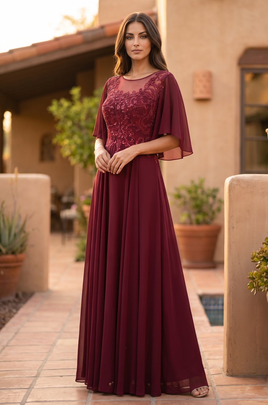 Short Sleeve Mother of the Bride Dress Wholesale