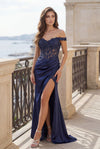 Fitted Corset Off the Shoulder Formal Prom Dress Wholesale