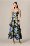 Floral Jacquard Sweetheart Scalloped Ankle Dress Aidan Mattox 209996 Wholesale