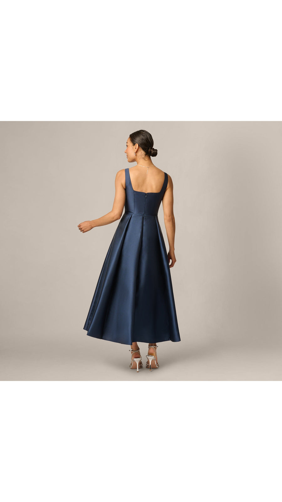 Petite Mikado Square Neck Midi Dress Adrianna Papell 211978 Wholesale