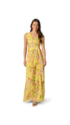 Floral Chiffon Draped Surplice Gown Adrianna Papell 213041 Wholesale