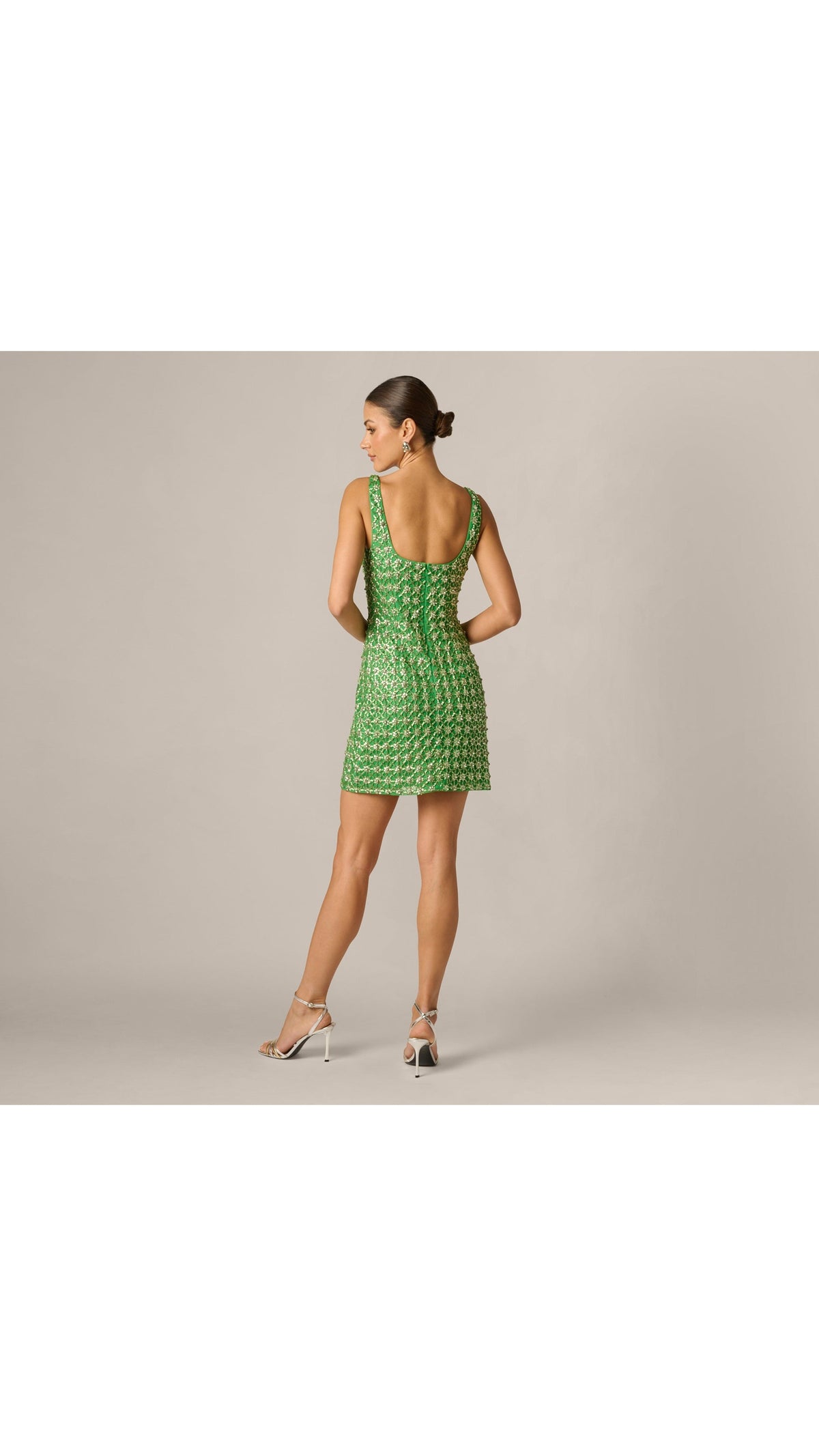 Sleeveless Beaded Sheath Mini Dress Adrianna Papell 213287 Wholesale