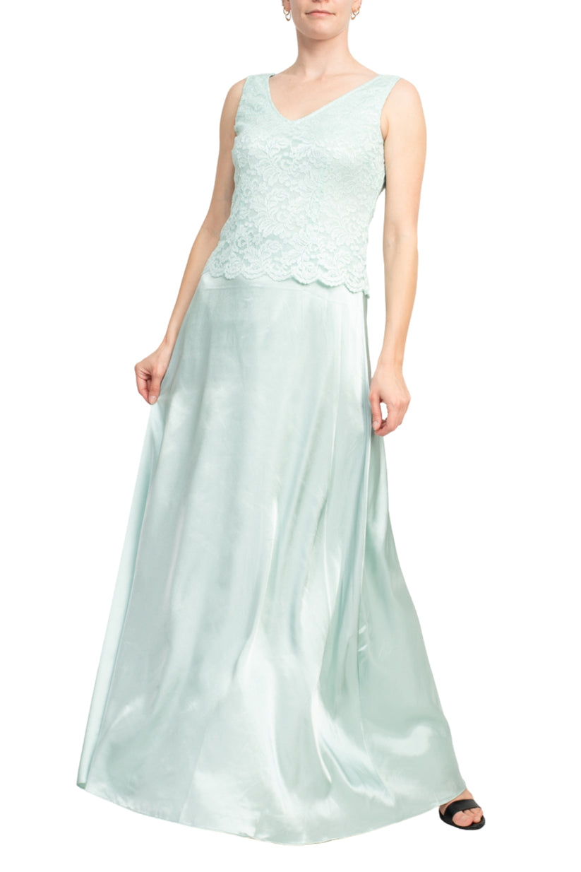 Mother of the Bride Dresses Long Mother of the Bride Lace Jacket Dress MINT