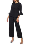 Pant Suit Two Piece Formal Long Pant Suit Black