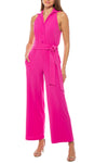 JumpsuitLong Formal Collar Jumpsuit Wholesale Fuchsia