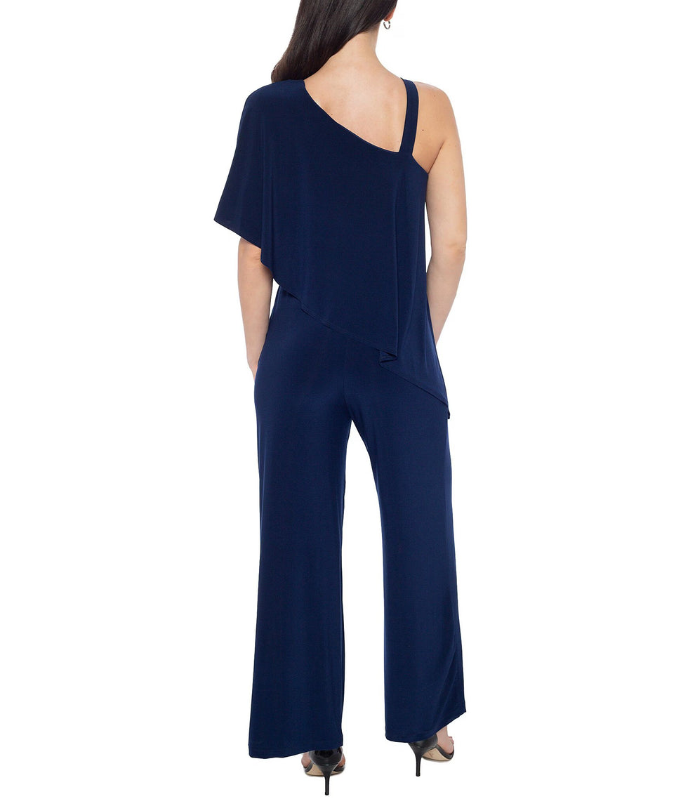 Jumpsuit Formal Long Flutter Sleeve Jumpsuit Wholesale Navy