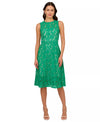 Adrianna Papell AP1D105247 A Line Lace Midi Cocktail Dress
