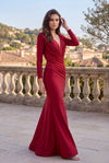 Long Sleeve Formal Fitted Evening Dress Wholesale