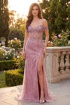 Fitted Off Shoulder Sequin Prom Formal Dress Wholesale