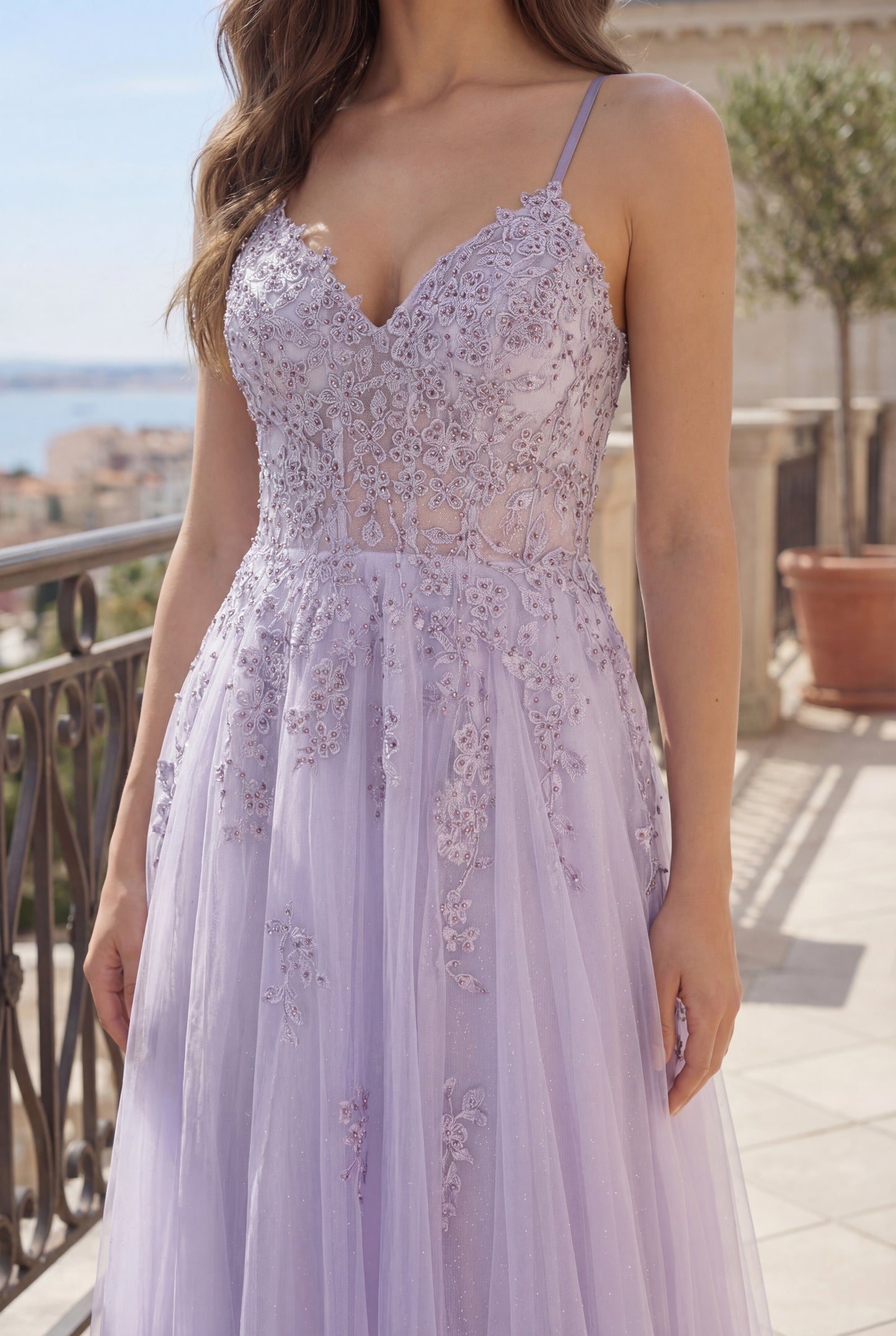 Long Lace Formal Prom Ball Gown Wholesale