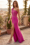 Sculpted Shoulder Formal Evening Dress Wholesale
