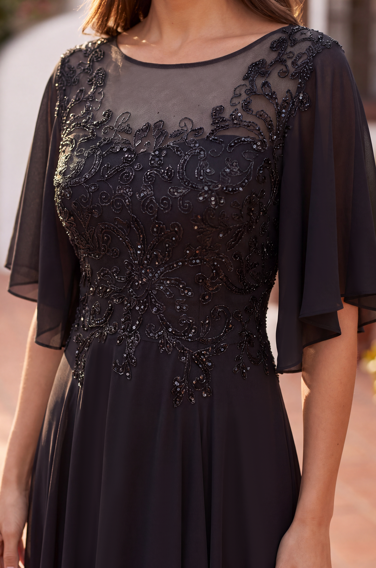 Short Sleeve Mother of the Bride Dress Wholesale
