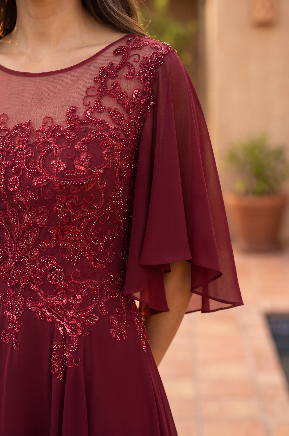 Short Sleeve Mother of the Bride Dress Wholesale