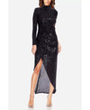 Crew High-Neck Midi Sequin Prom Sheath Column One 33 Social MK5014