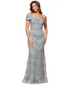 One-Shoulder Lace Gown Xscape 6922X Wholesale