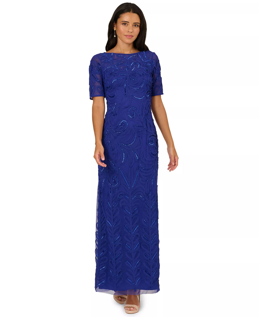 Soutache Column Dress Adrianna Papell AP1E212538 Wholesale