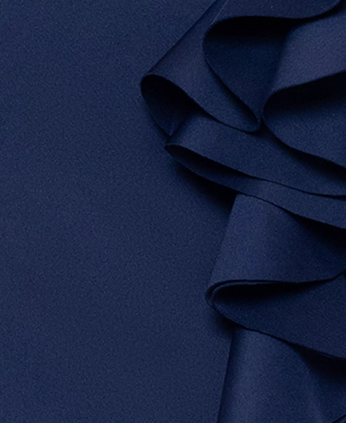 V-Neck Ruffle Detail Midi Dress Xscape 7386X Wholesale