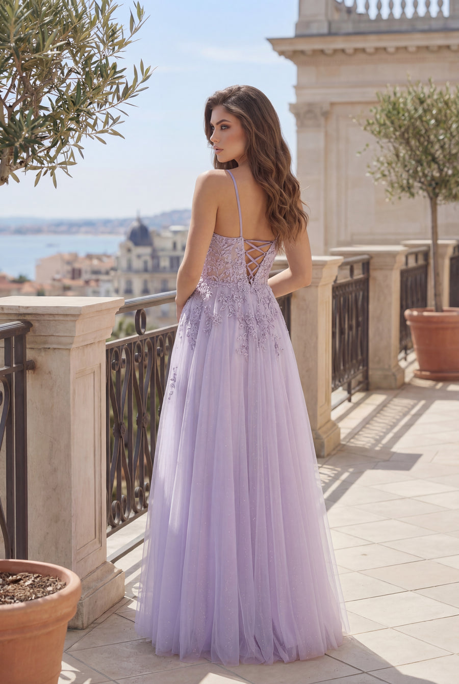 Long Lace Formal Prom Ball Gown Wholesale