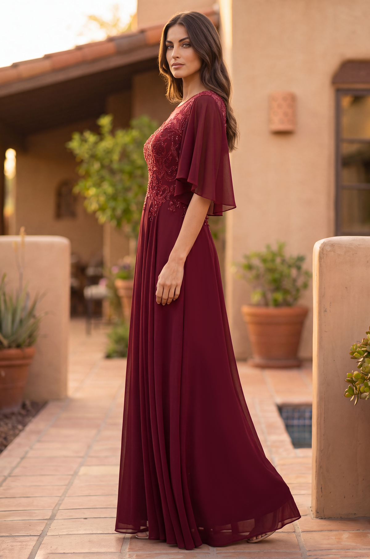 Short Sleeve Mother of the Bride Dress Wholesale