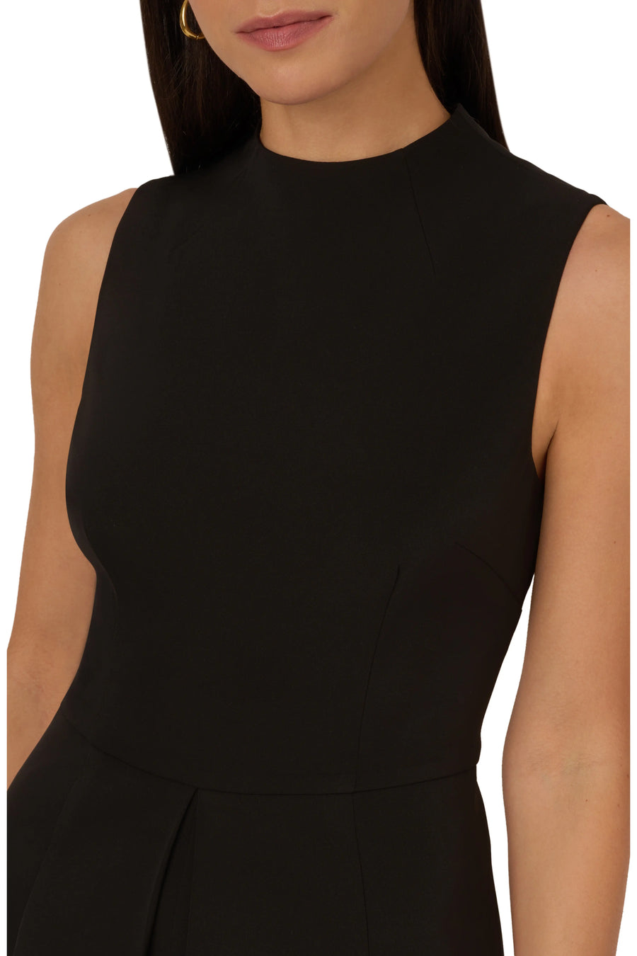 Crew/High-Neck Mini/Short Crepe Cocktail Fit & Flare Adrianna Papell AD3D105388 Wholesale