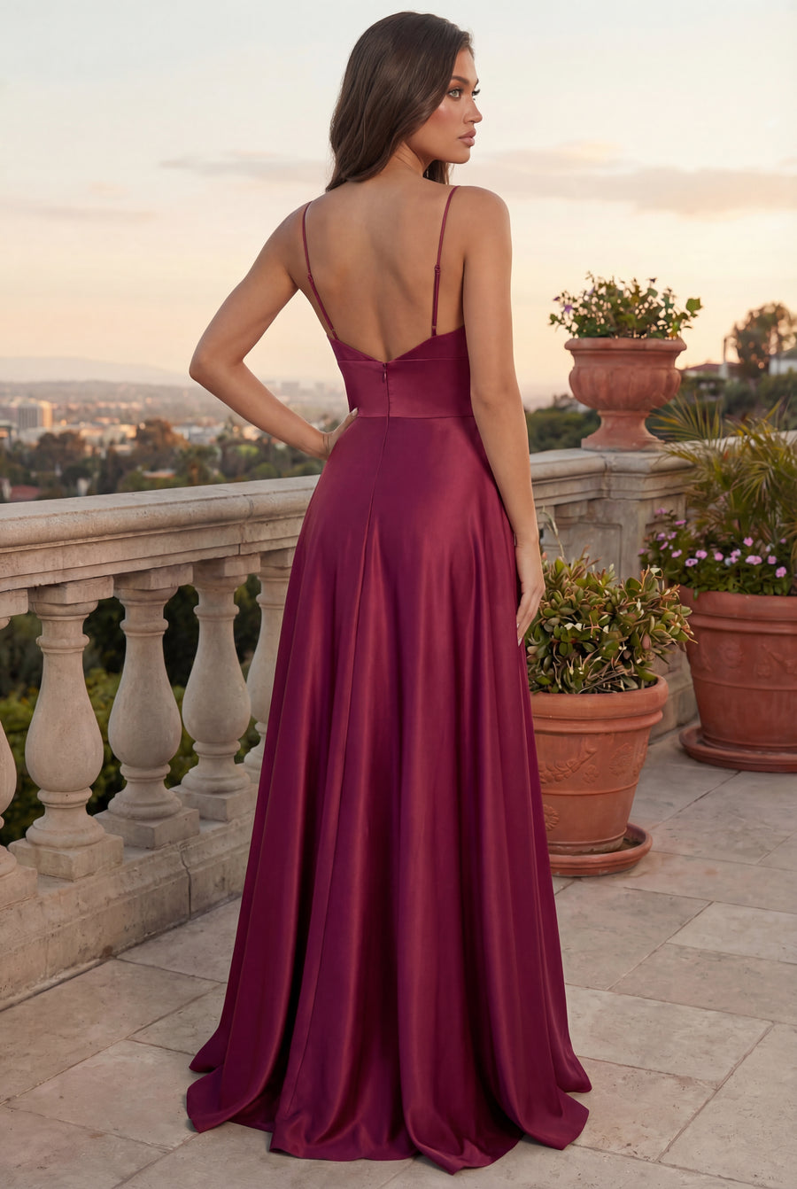 Long Formal Evening Party A Line Dress Wholesale