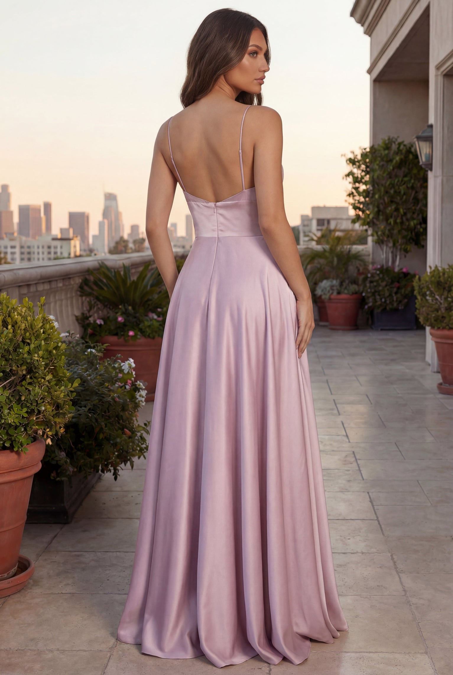 Long Formal Evening Party A Line Dress Wholesale