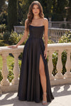 Classic Long Mikado Corset Formal Ball Gown Wholesale