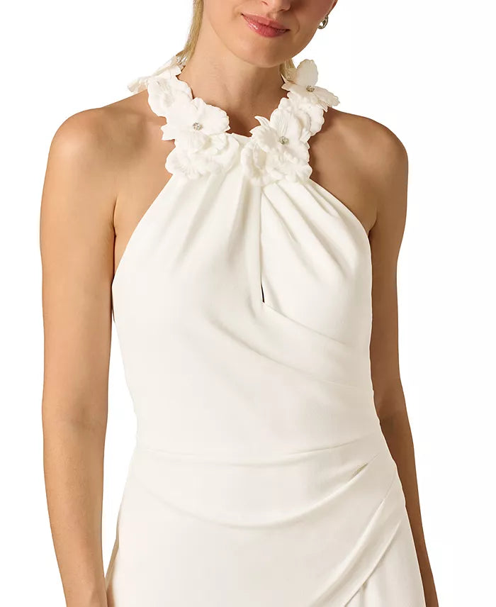 Rosette Halter Jumpsuit Adrianna Papell AP1E212838 Wholesale