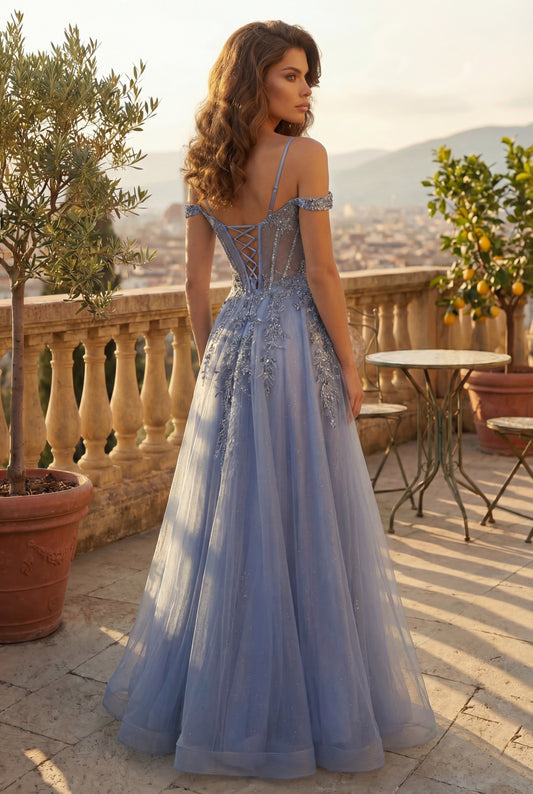 Long Prom Formal Corset Gown Wholesale