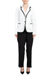 Pant Suit Long Formal Collar Pant Suilt Natural White