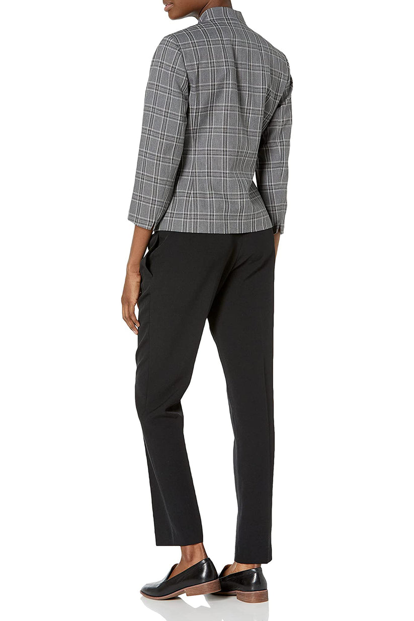 Pant Suit Formal Long Two Piece Petite Pants Suit Black Combo