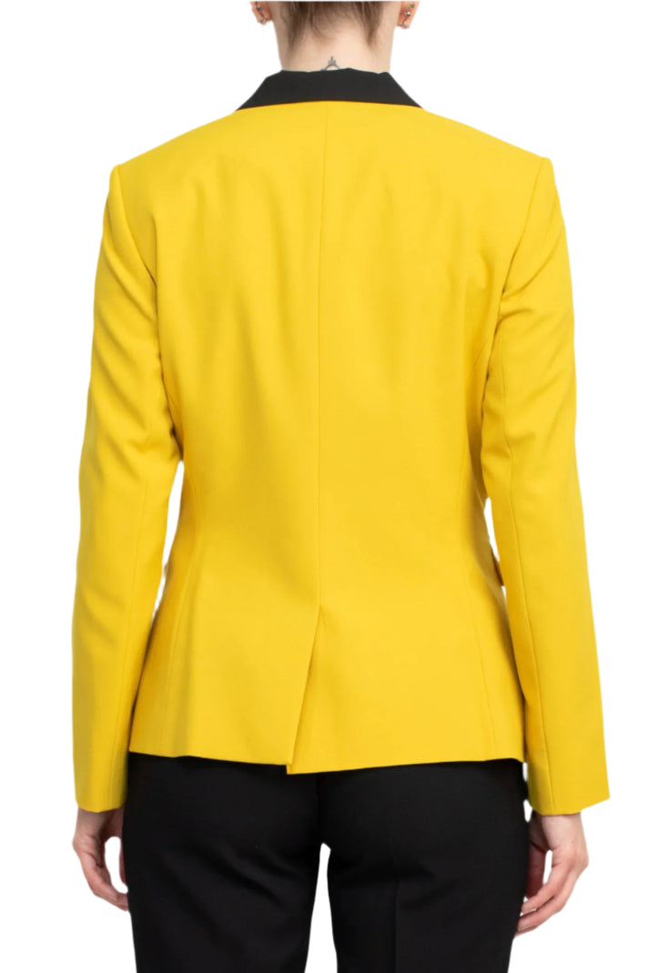 Pant Suit Long Sleeve Formal Pocket Pant Suit Gold Black