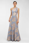 One-Shoulder Metallic Jacquard Gown Kay Unger 55113730 Wholesale