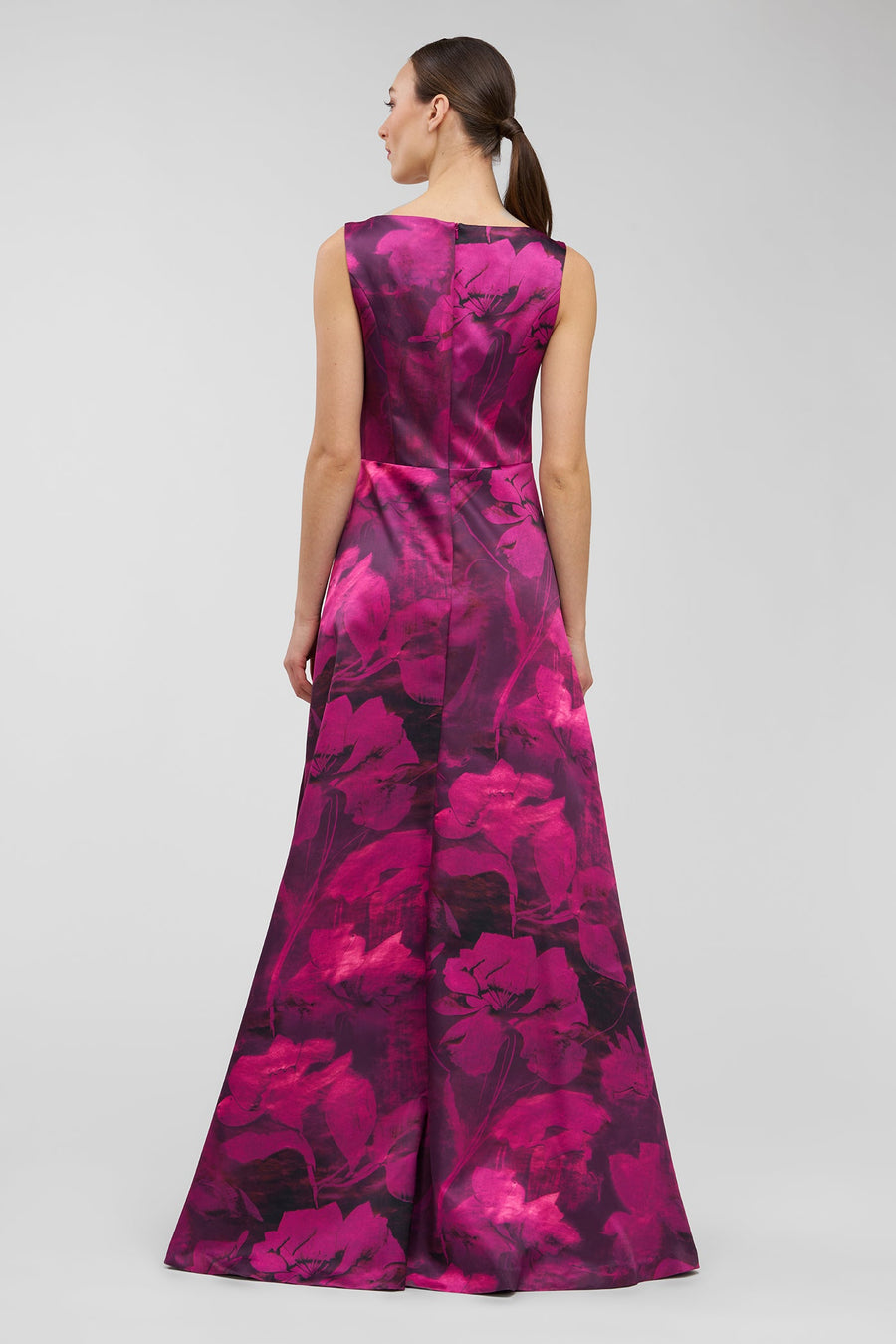 Kay Unger Cecilia Gown in Vivid Berry Multi