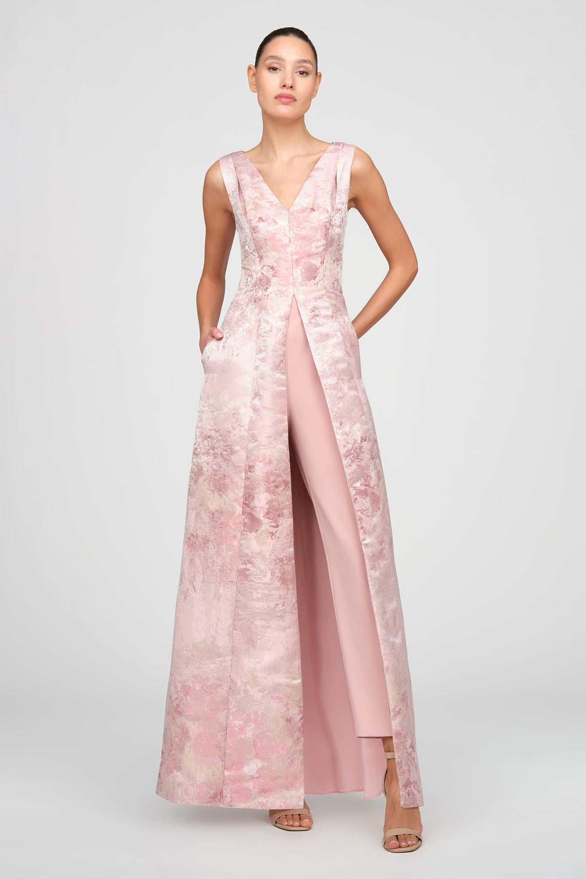 Metallic Jacquard Clark Jumpsuit Kay Unger 55411431 Wholesale