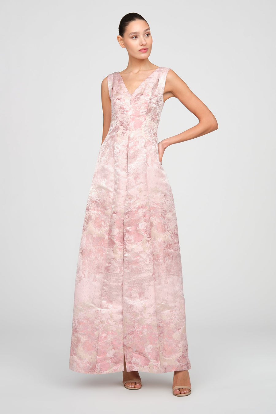 Metallic Jacquard Clark Jumpsuit Kay Unger 55411431 Wholesale