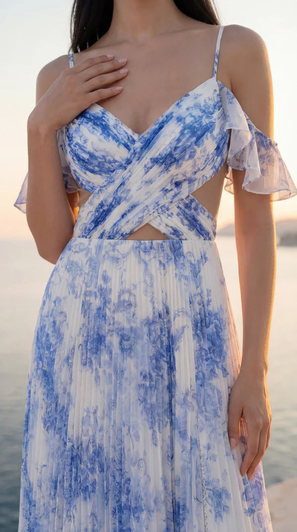 Long Prom Dress with Side Cut Outs Wholesale